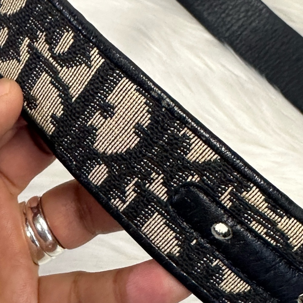 CHRISTIAN DIOR vintage oblique belt in black - Picture 10 of 16